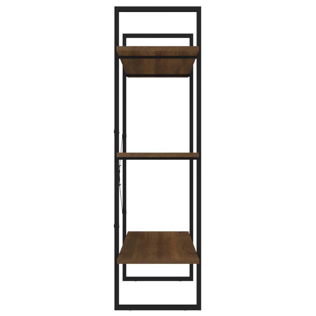 Libreria Rovere Marrone 100x30x105 cm in Legno Multistrato 821323