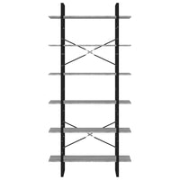 Scaffale Alto Grigio Sonoma 100x30x210 cm in Legno Multistrato