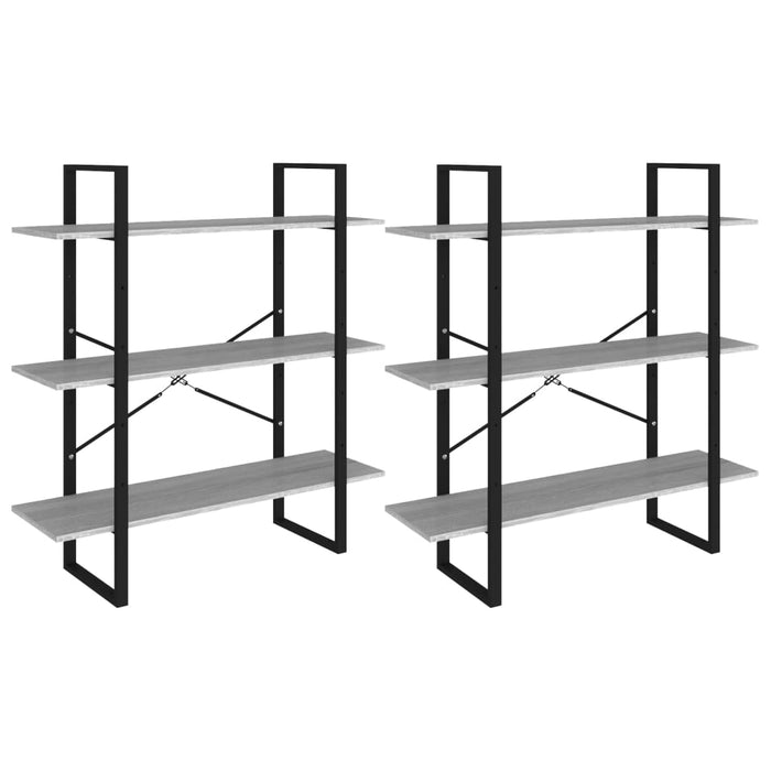 Scaffale Alto Grigio Sonoma 100x30x210 cm in Legno Multistrato 821325