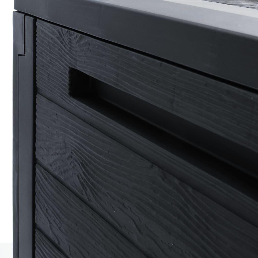 Baule da giardino antracite 58,5 x 46 x 55 cm polipropilene 02_0013142