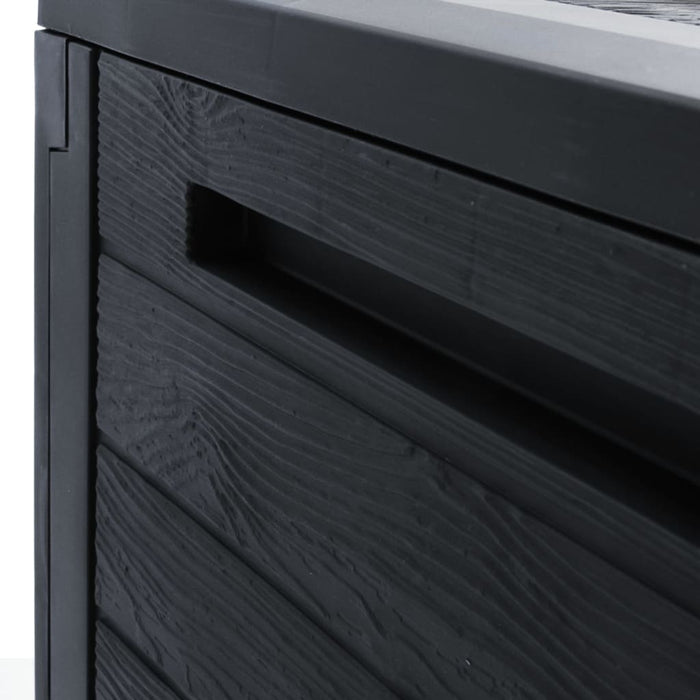 Baule da giardino antracite 58,5 x 46 x 55 cm polipropilene 02_0013142