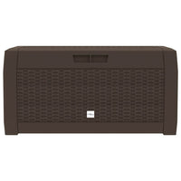 Baule da Giardino Marrone 119x48x60 cm in Polipropilene 152196