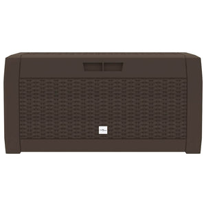 Baule da Giardino Marrone 119x48x60 cm in Polipropilene 152196