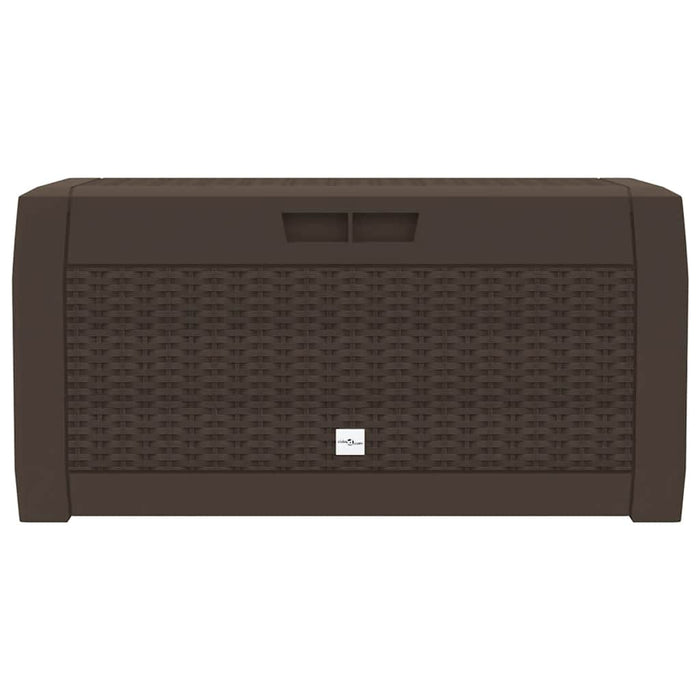 Baule da Giardino Marrone 119x48x60 cm in Polipropilene 152196
