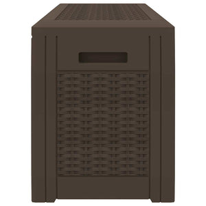 Baule da Giardino Marrone 119x48x60 cm in Polipropilene 152196