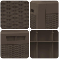 Baule da Giardino Marrone 119x48x60 cm in Polipropilene 152196