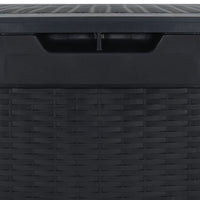 Baule da Giardino Antracite 119x48x60 cm in Polipropilene