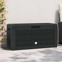 Baule da Giardino Antracite 119x48x60 cm in Polipropilene 152197