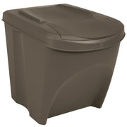 Contenitori Impilabili per Rifiuti 3pz Grigio 75L Polipropilene cod mxl 50669