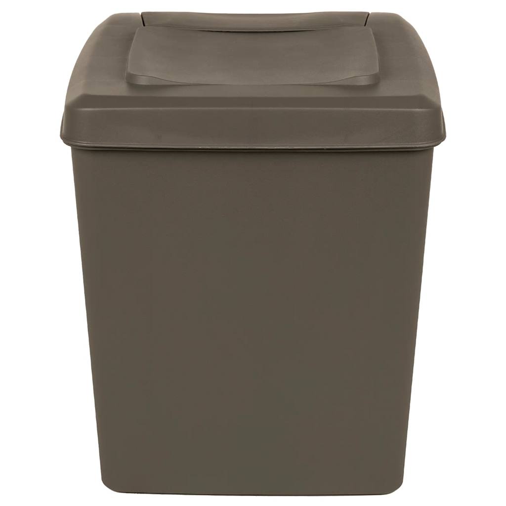 Contenitori Impilabili per Rifiuti 3pz Grigio 75L Polipropilene cod mxl 50669