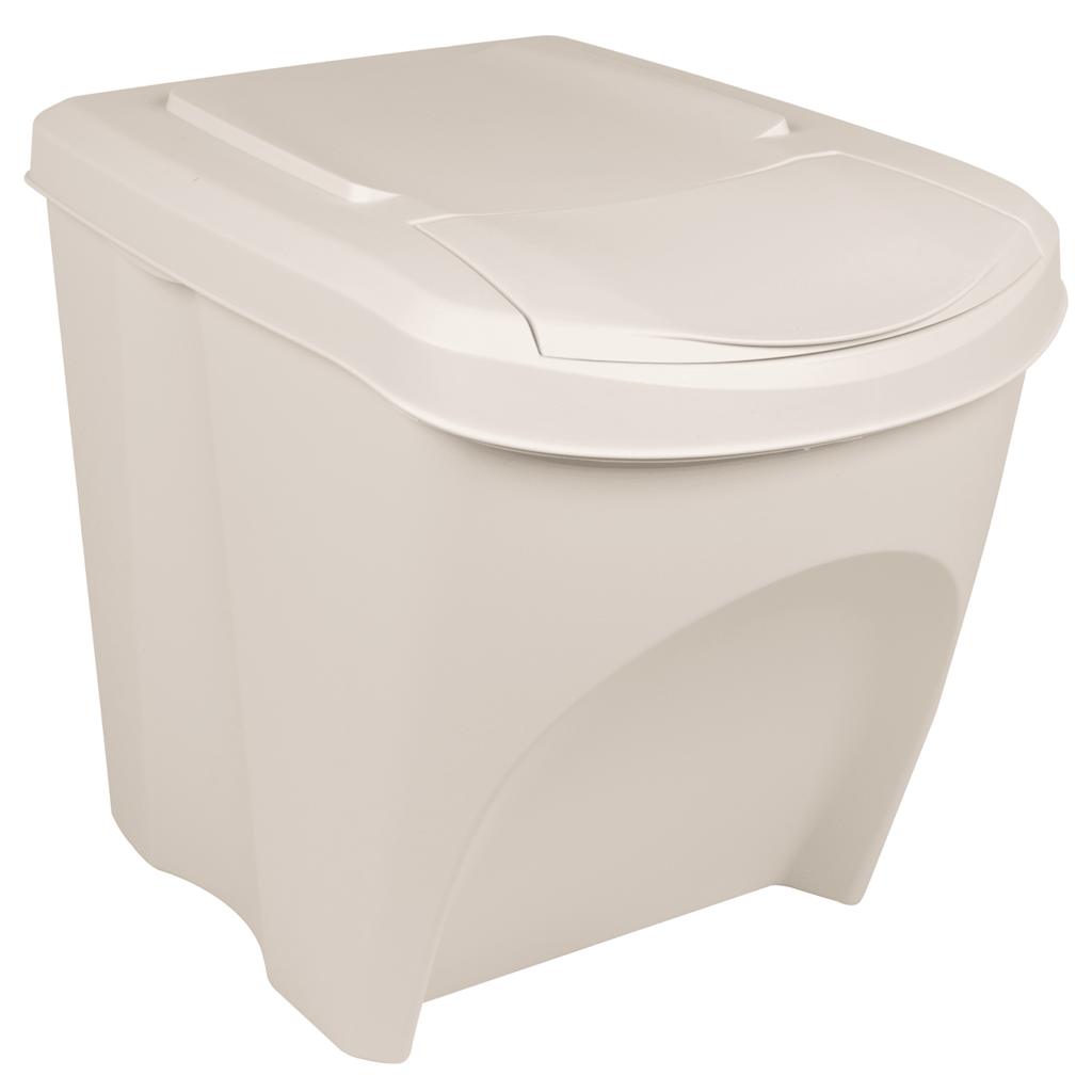 Contenitori Impilabili per Rifiuti 3pz Bianco 75L Polipropilene cod mxl 46261