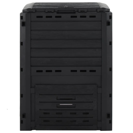 Compostiera da Giardino Nera 280 L in Polipropilene 152202