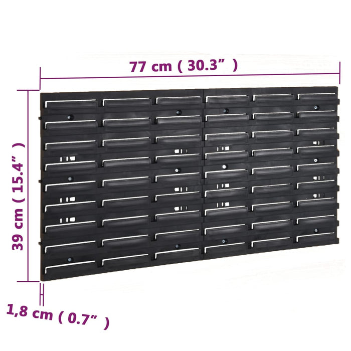 Set da Officina 26 pz Rosso e Nero 77x39 cm in Polipropilene cod mxl 72394