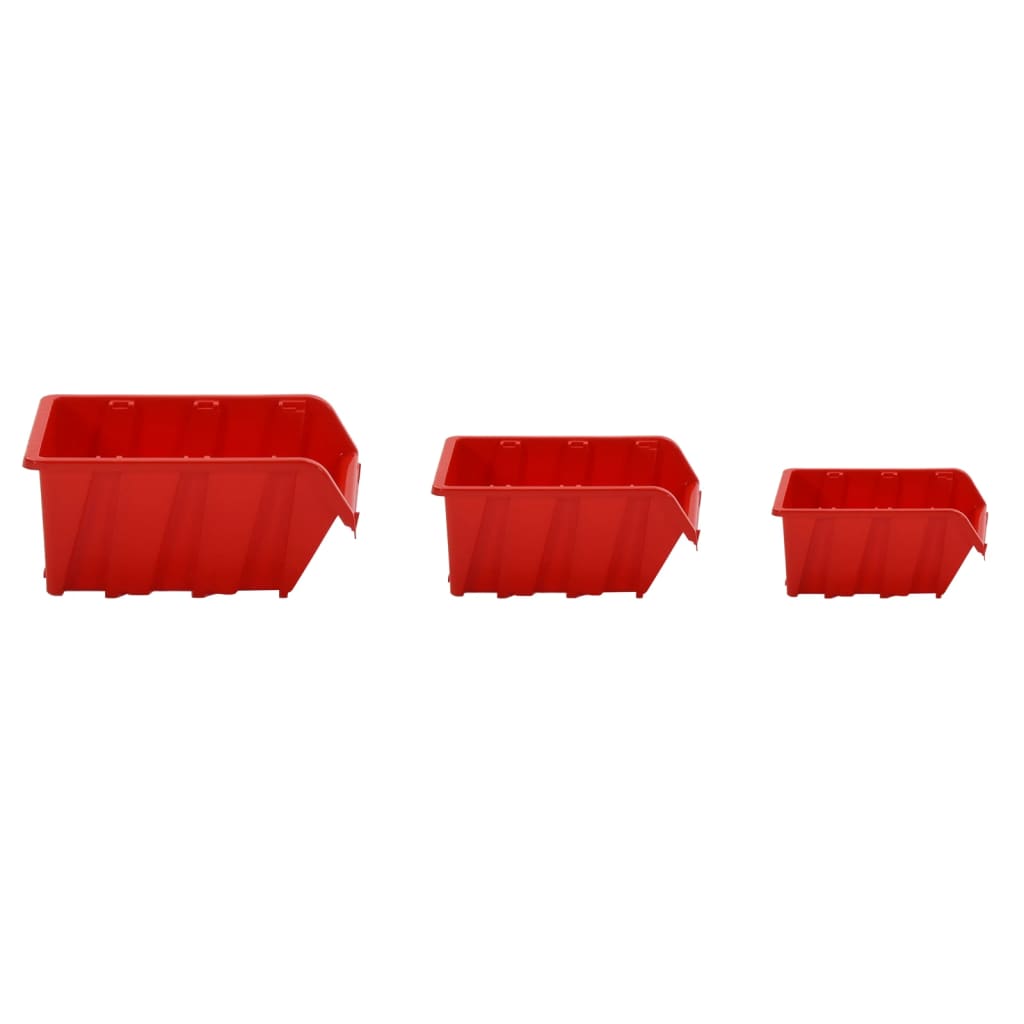 Set da Officina 35 pz Rosso e Nero 77x39 cm in Polipropilene 152205