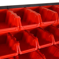 Set da Officina 35 pz Rosso e Nero 77x39 cm in Polipropilene 152205
