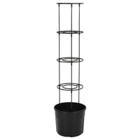 Vaso a Torre per Pomodori Antracite Ø29,5x115 cm Polipropilene 152209