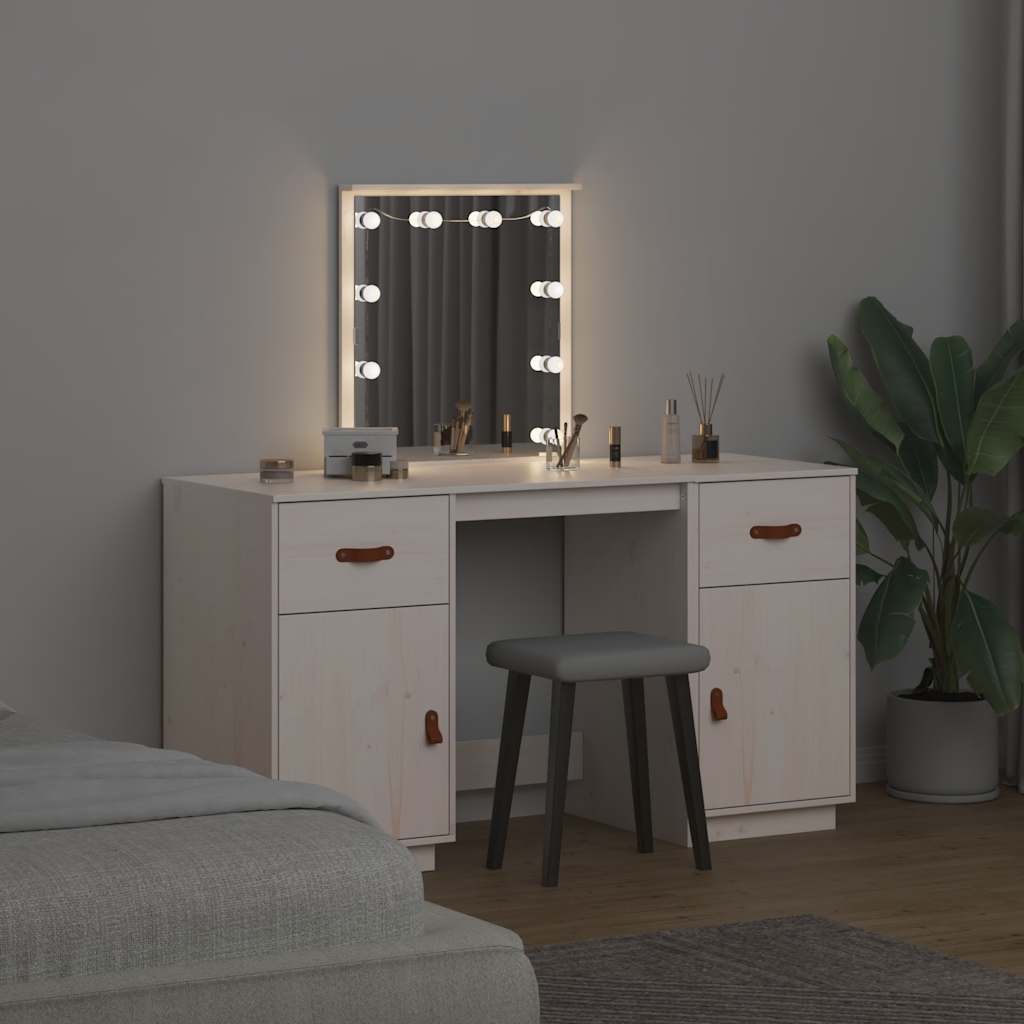 Set Toeletta con LED Bianco in Legno Massello di Pino cod mxl 65184