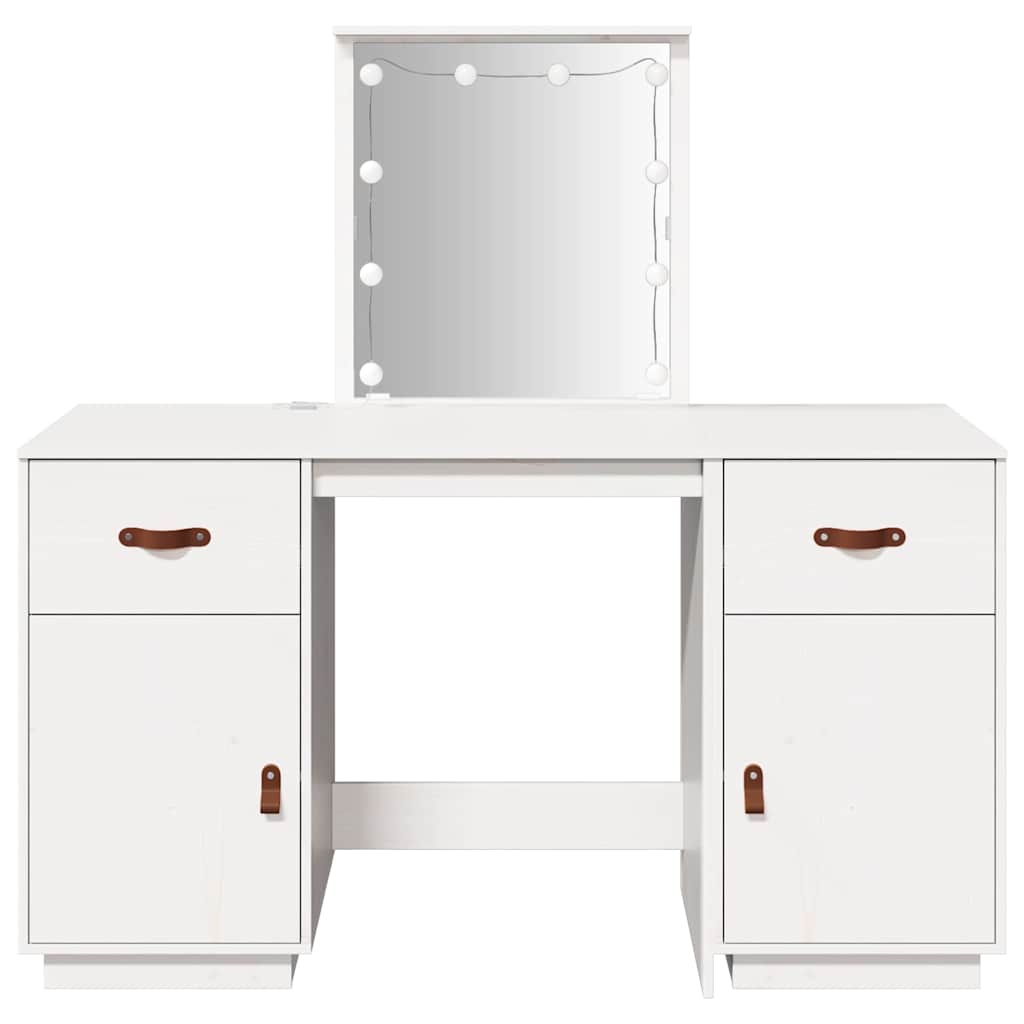 Set Toeletta con LED Bianco in Legno Massello di Pino cod mxl 65184