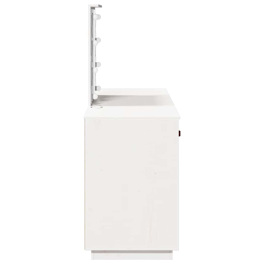 Set Toeletta con LED Bianco in Legno Massello di Pino cod mxl 65184