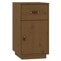 Set Toeletta con LED Marrone ambra in Legno Massello di Pino 3107842