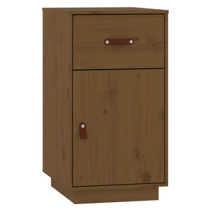 Set Toeletta con LED Marrone ambra in Legno Massello di Pino 3107842