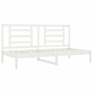 Dormeuse senza Materasso Bianca 90x200 cm Legno Massello Pino 3108057