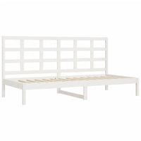 Dormeuse senza Materasso Bianca 90x200 cm Legno Massello Pino 3108203