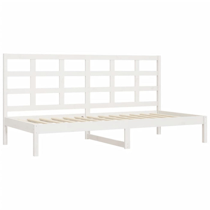 Dormeuse senza Materasso Bianca 90x200 cm Legno Massello Pino 3108203