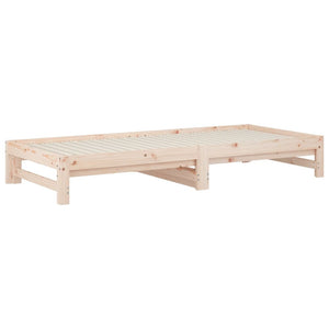 Dormeuse Estraibile 2x(90x200) cm Legno Massello di Pino 3108302