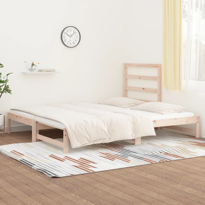 Dormeuse Estraibile 2x(90x200) cm Legno Massello di Pino 3108302