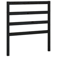 Dormeuse Estraibile Nera 2x(90x200) cm Legno Massello di Pino 3108306