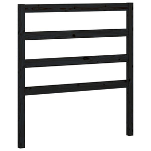 Dormeuse Estraibile Nera 2x(90x200) cm Legno Massello di Pino 3108306