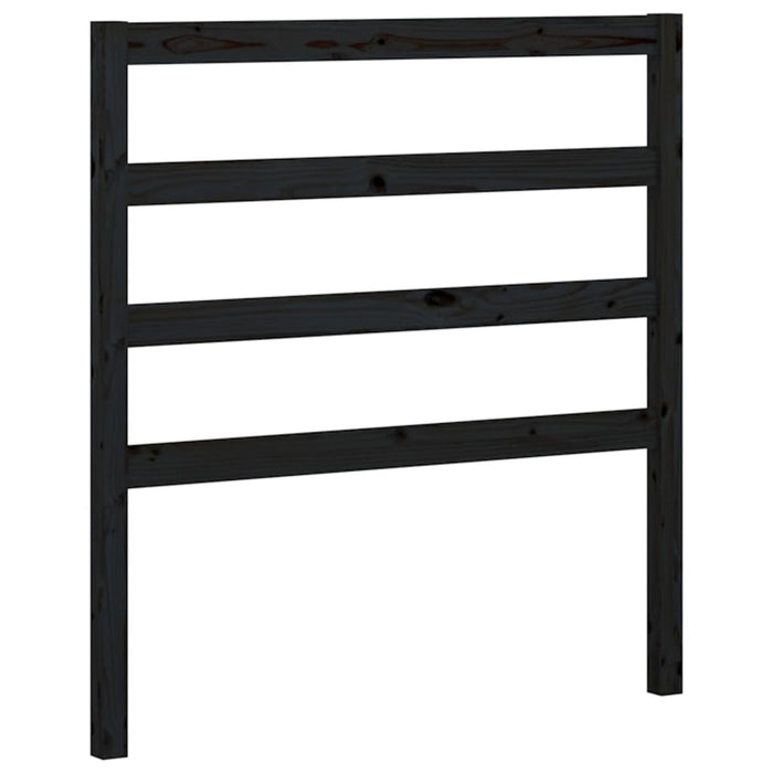 Dormeuse Estraibile Nera 2x(90x200) cm Legno Massello di Pino 3108306