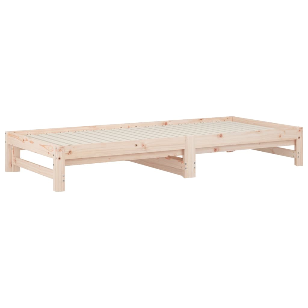 Dormeuse Estraibile 2x(90x200) cm Legno Massello di Pino 3108317
