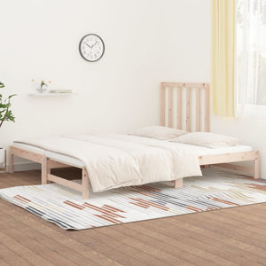 Dormeuse Estraibile 2x(90x190) cm Legno Massello di Pino cod mxl 48517