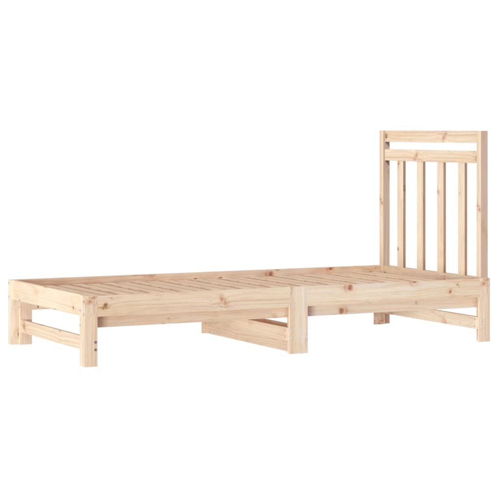 Dormeuse Estraibile 2x(90x200) cm Legno Massello di Pino 3108347