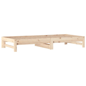 Dormeuse Estraibile 2x(90x200) cm Legno Massello di Pino 3108347