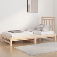 Dormeuse Estraibile 2x(90x200) cm Legno Massello di Pino 3108347