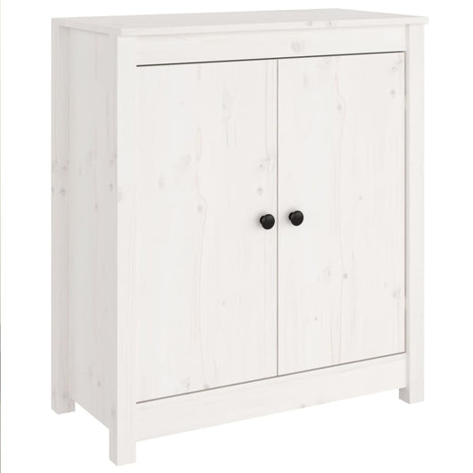 Credenza cassettiera armadio contenitore organizer cucina soggiorno salotti set di 2 70 x 35 x 80 cm legno massello di pino bianco 02_0036684