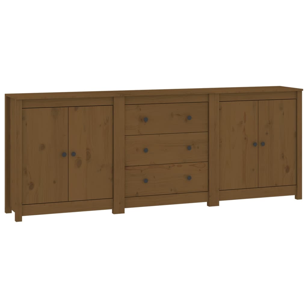 Credenza ambra 210x35x80 cm in Legno Massello di Pino 3114072
