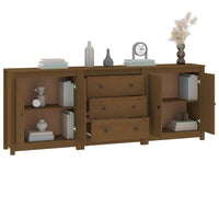 Credenza ambra 210x35x80 cm in Legno Massello di Pino 3114072