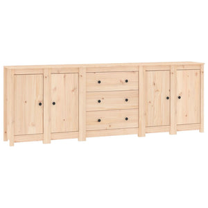 Credenza 230x35x80 cm in Legno Massello di Pinocod mxl 77368