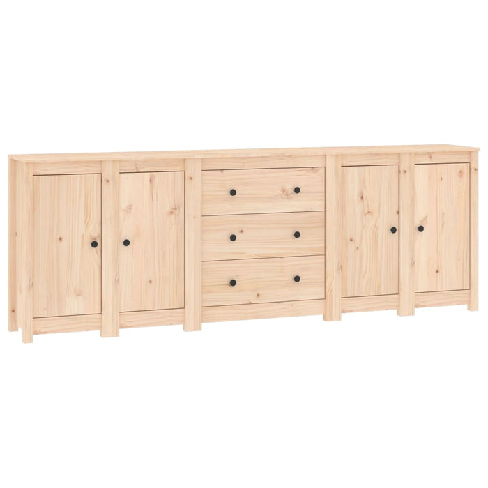 Credenza 230x35x80 cm in Legno Massello di Pinocod mxl 77368