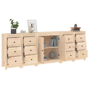 Credenza 230x35x80 cm in Legno Massello di Pino cod mxl 9468