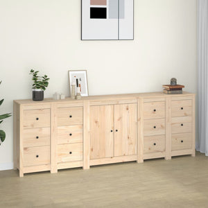 Credenza 230x35x80 cm in Legno Massello di Pino cod mxl 9468
