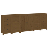Credenza ambra 230x35x80 cm in Legno Massello di Pino 3114087