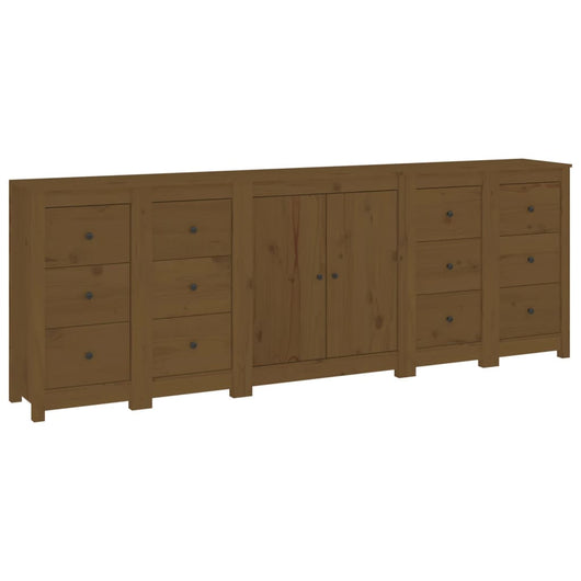Credenza ambra 230x35x80 cm in Legno Massello di Pino 3114087