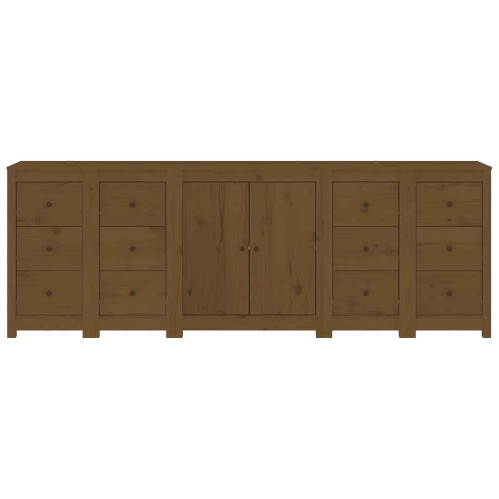 Credenza ambra 230x35x80 cm in Legno Massello di Pino 3114087