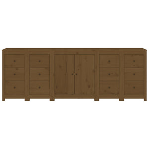 Credenza ambra 230x35x80 cm in Legno Massello di Pino 3114087