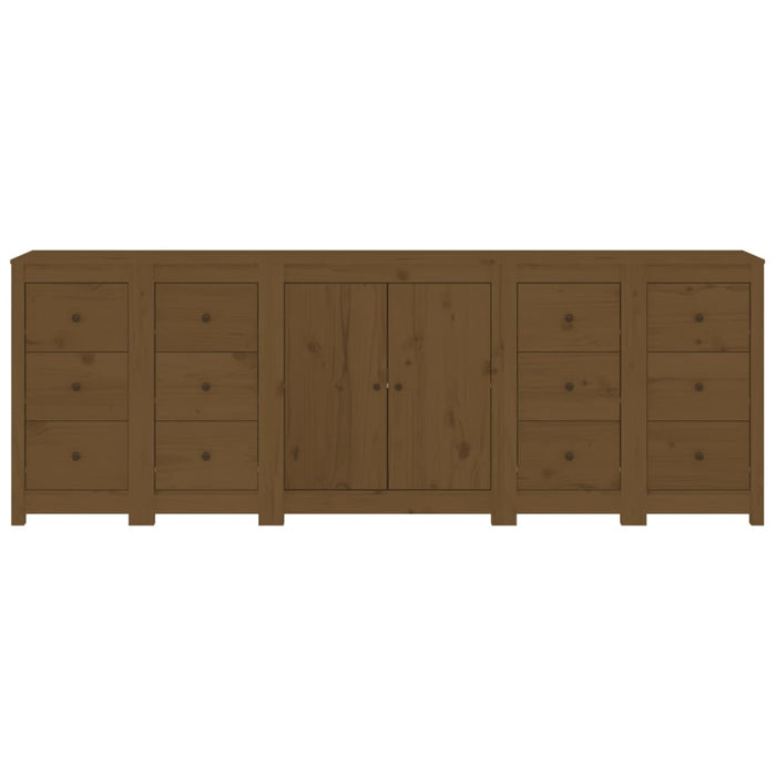 Credenza ambra 230x35x80 cm in Legno Massello di Pino 3114087